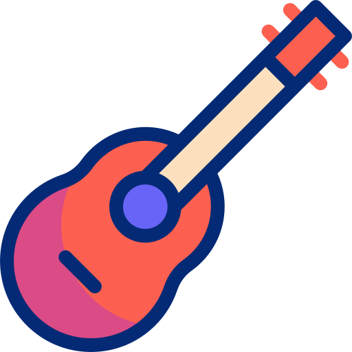 ukelele Basic Accent Lineal Color icono
