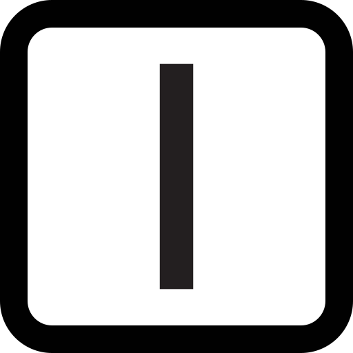 barra verticale Generic black outline icona