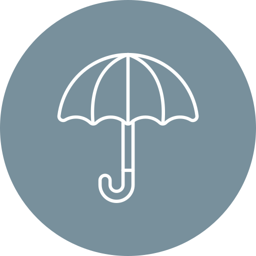 parasol Generic color fill ikona