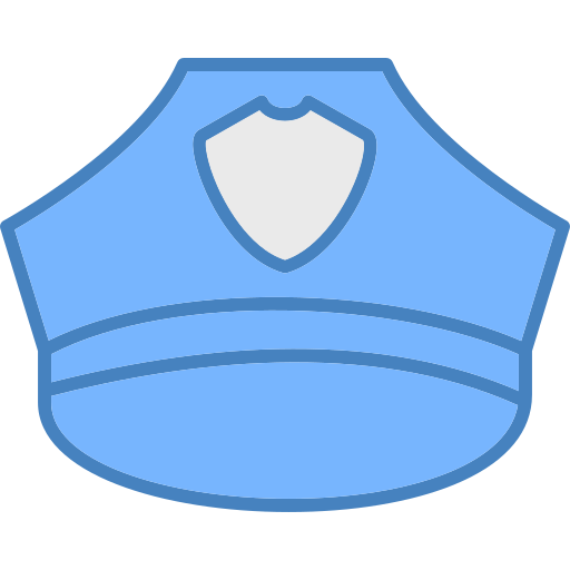 警察の帽子 Generic color lineal-color icon