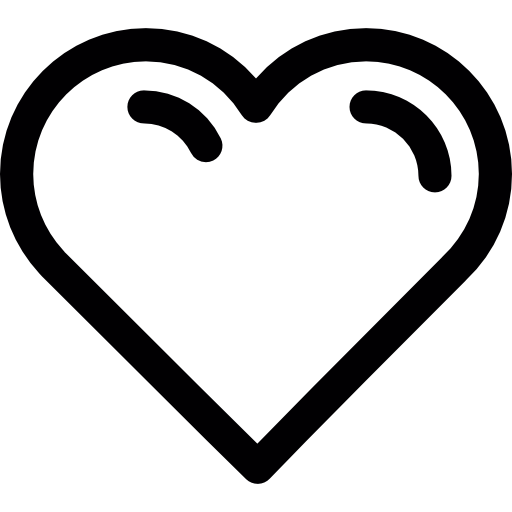 Heart with shines  icon