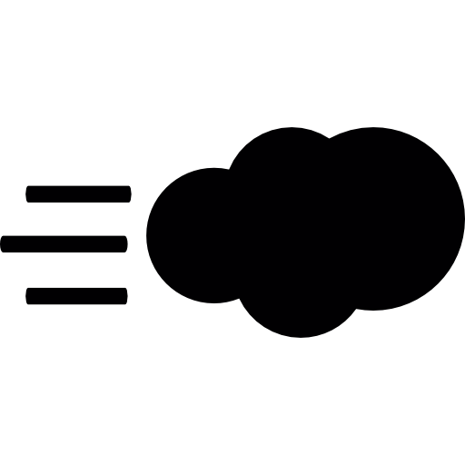 Wind and clouds  icon
