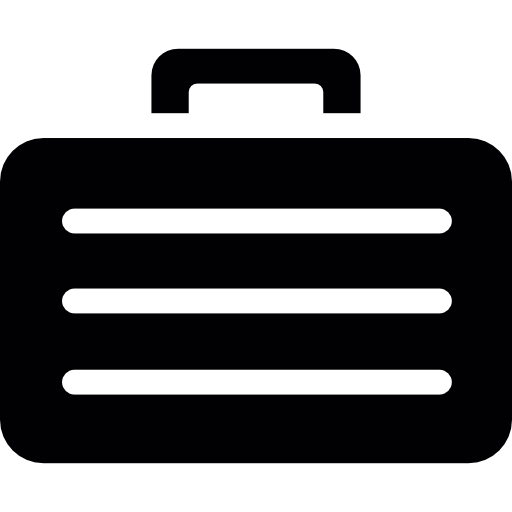 metalen koffer  icoon