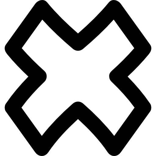 marca de cruz  Ícone