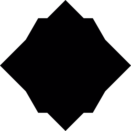 Geometric dark shape  icon