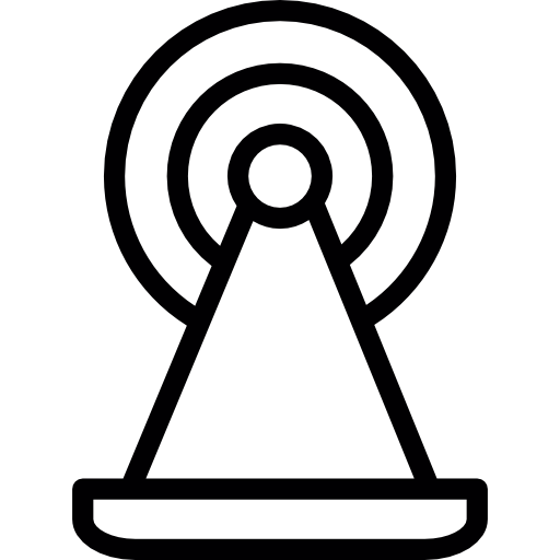torre de transmisión de señal inalámbrica  icono