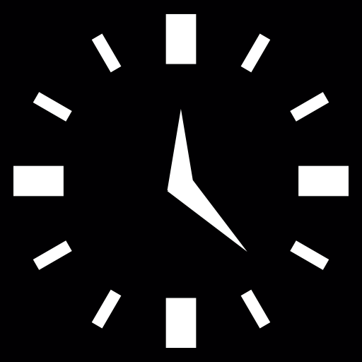 orologio quadrato  icona