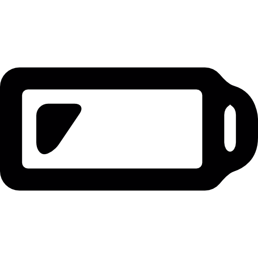 niedriger batteriestatus  icon