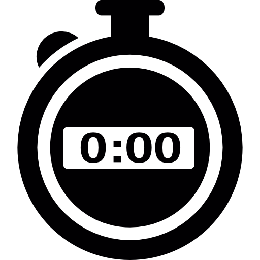 Black stopwatch  icon