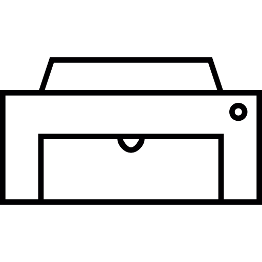 impresora frontal  icono