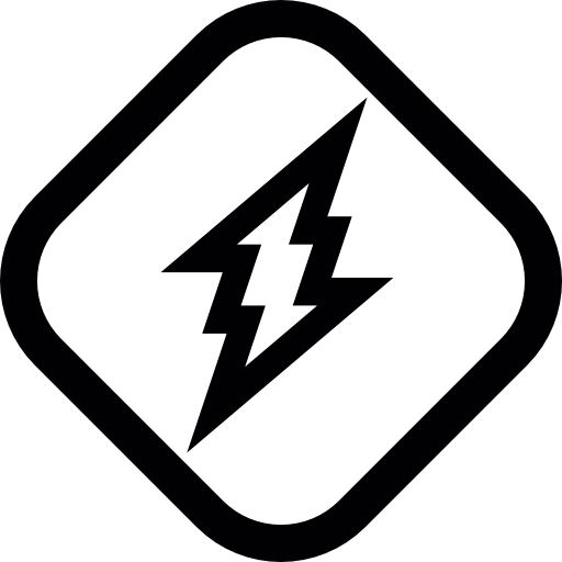 Lightning bolt Sign  icon