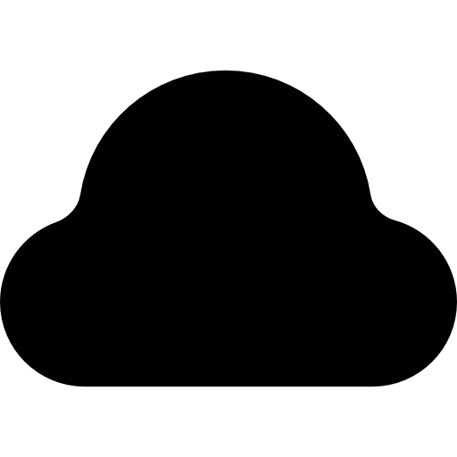 Small black cloud  icon