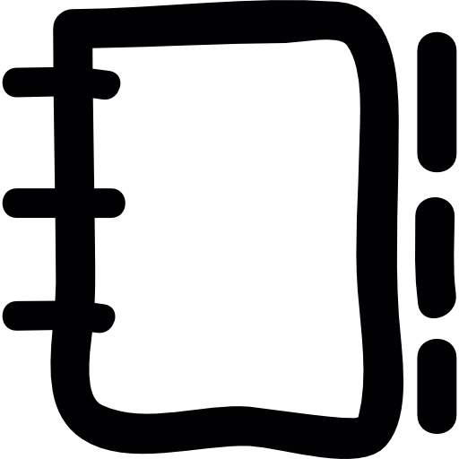 Spring binder notebook  icon