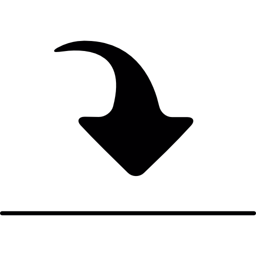 Downloading arrow  icon