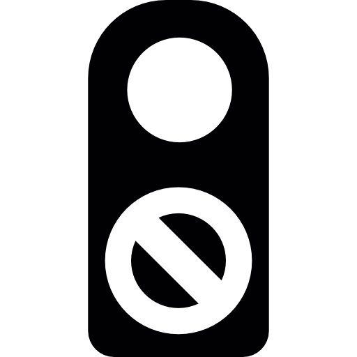 segno di blocco della porta  icona