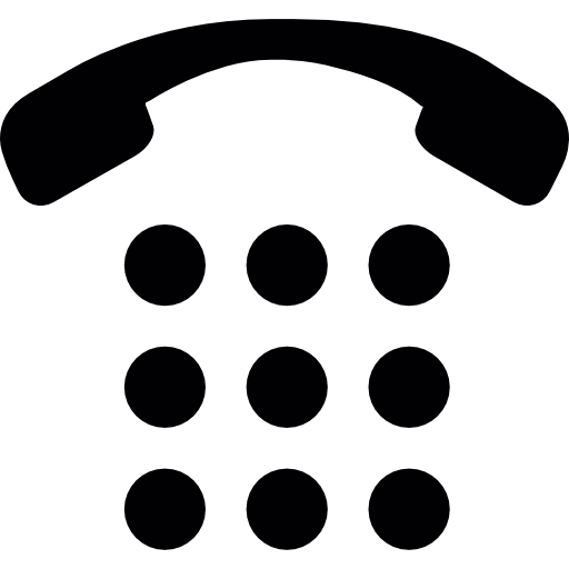 llaves y asa de teléfono  icono