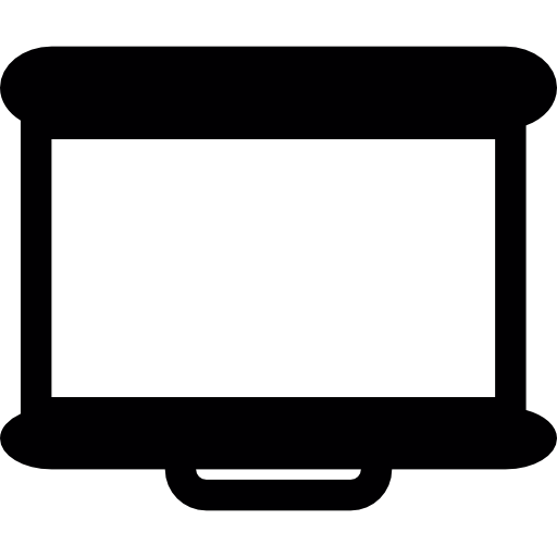 pantalla para proyección de video  icono