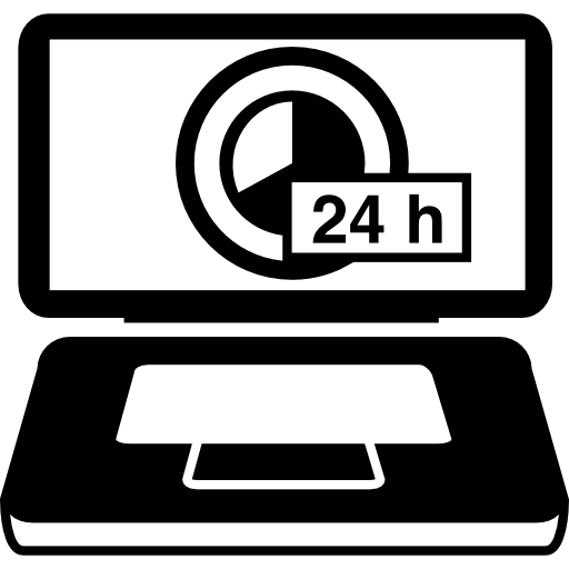 e commerce dostępna usługa 24 godziny na dobę  ikona