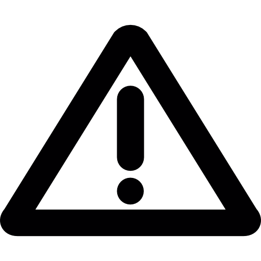 señal de advertencia  icono