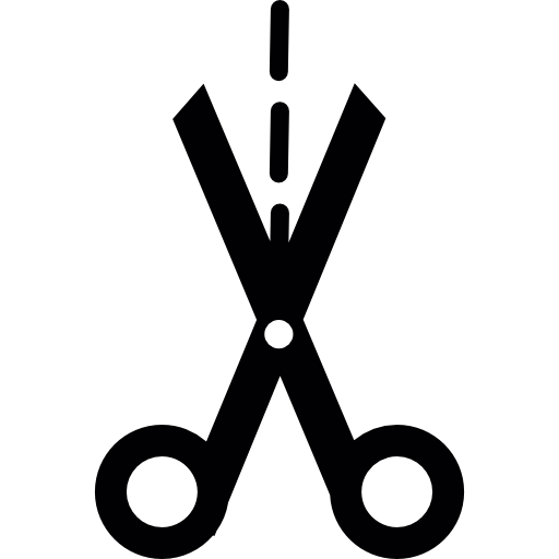 corte de tijeras  icono