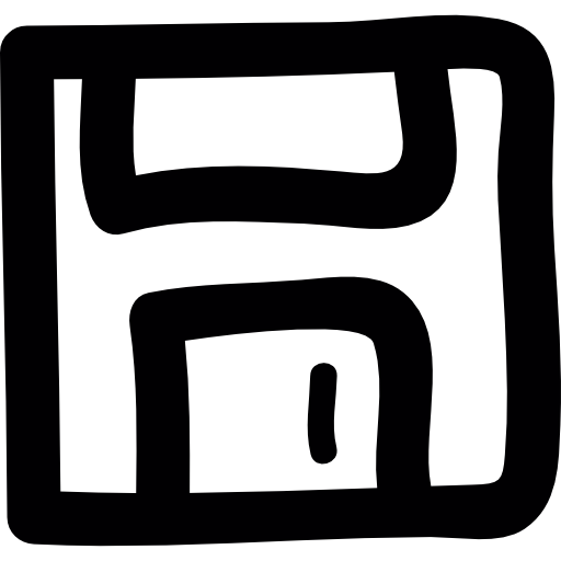 Floppy disk doodle  icon