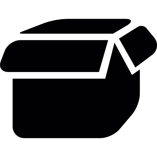 Black open box  icon