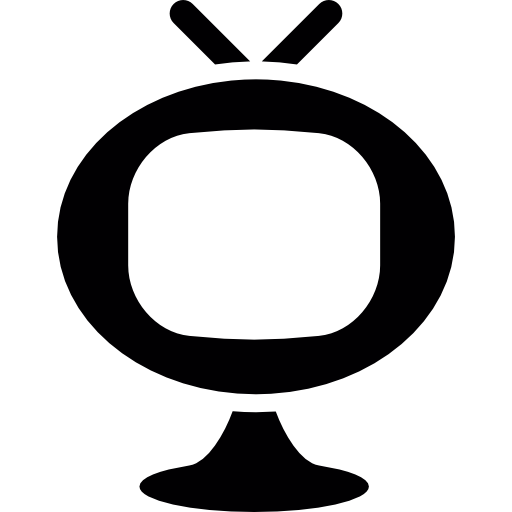 pantalla de televisión vintage  icono