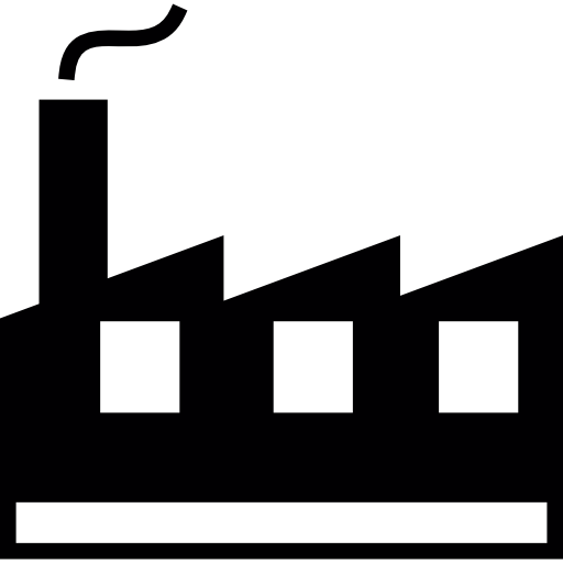 edificio de fábrica  icono