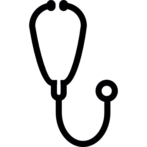 Медицинский стетоскоп  иконка