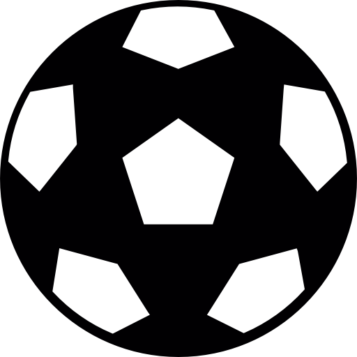bola de futebol circular  Ícone