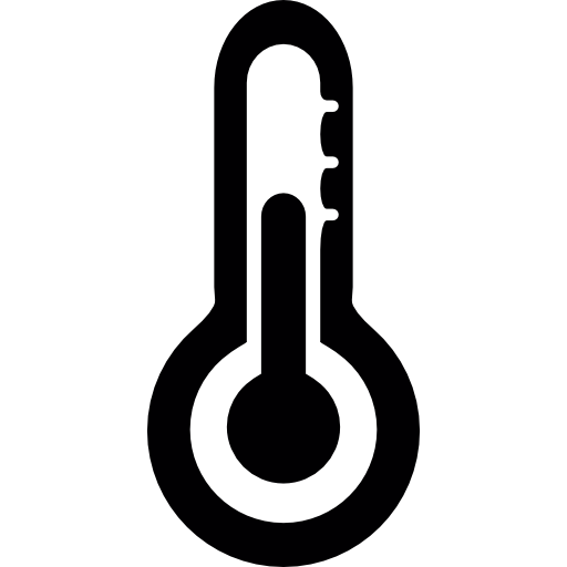 lectura del termómetro  icono