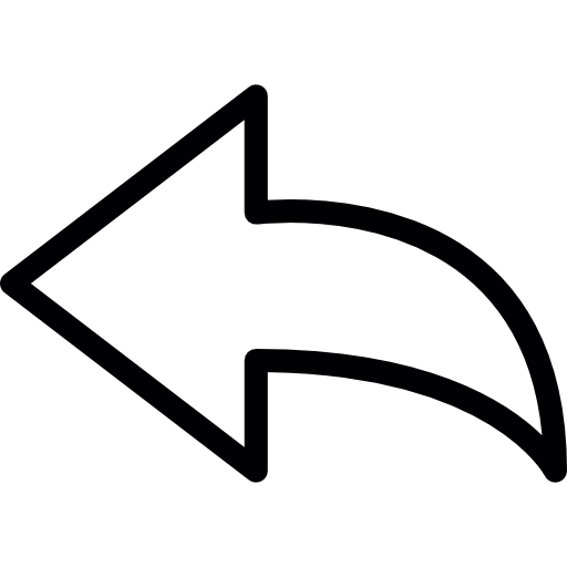Arrow curved to the left  icon