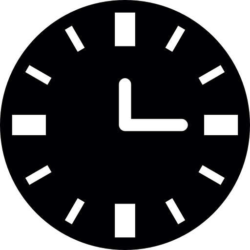 블랙 wallclock  icon