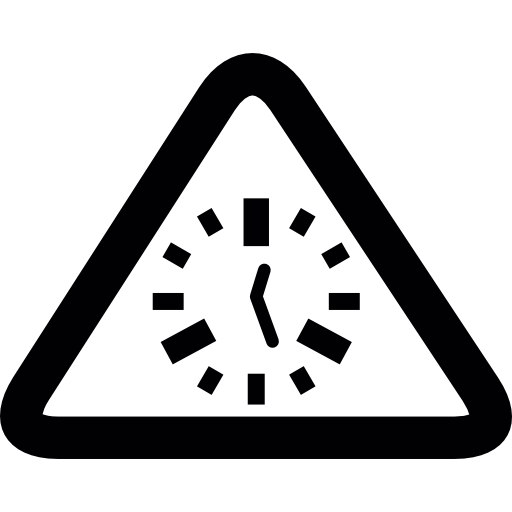Triangular clock  icon