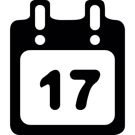 kalendarz dnia 17  ikona