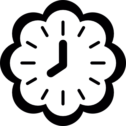 orologio a forma di fiore  icona