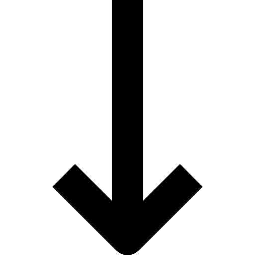 아래쪽 화살표 Becris Lineal icon