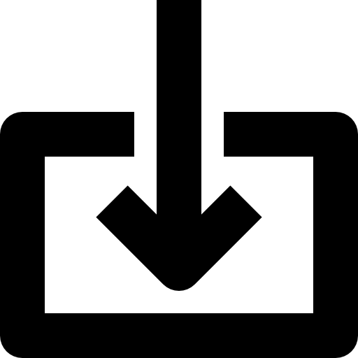 flecha hacia abajo Becris Lineal icono