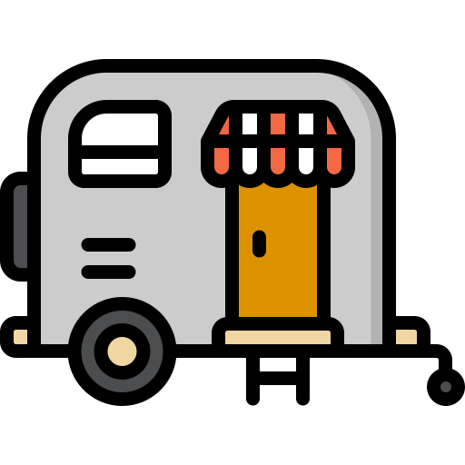 Caravana Special Lineal color icono