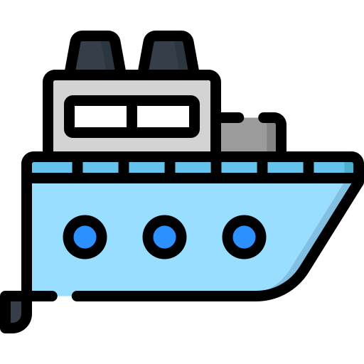 Barco de carga Special Lineal color icono