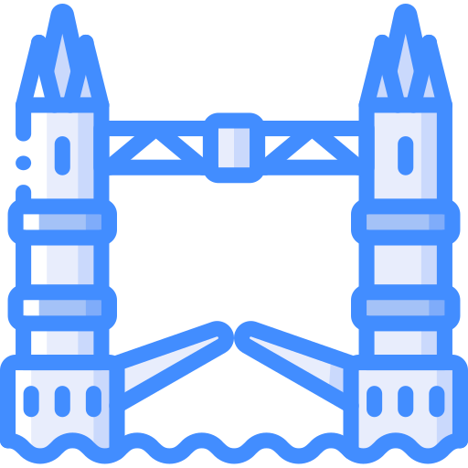 London bridge Basic Miscellany Blue icon