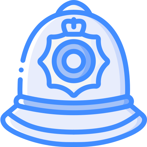 Chapéu de polícia Basic Miscellany Blue Ícone