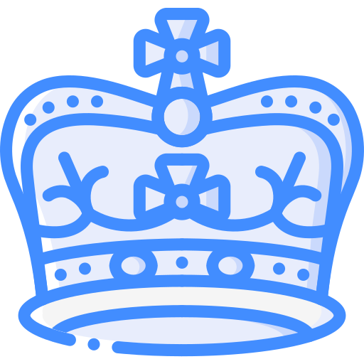 Coroa Basic Miscellany Blue Ícone