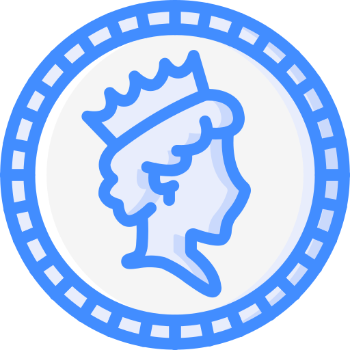 Pound sterling Basic Miscellany Blue icon