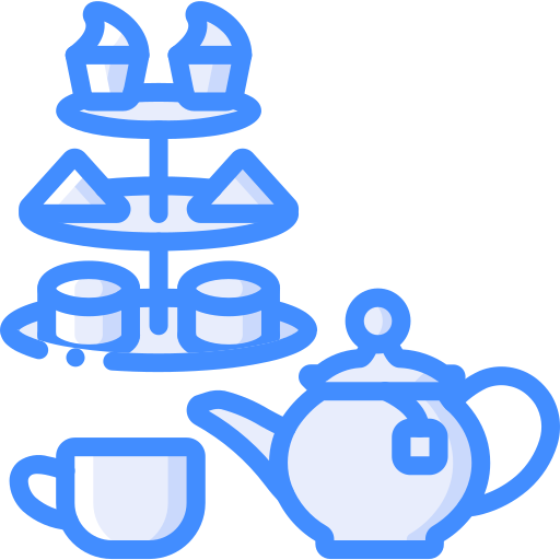 Tea time Basic Miscellany Blue icon