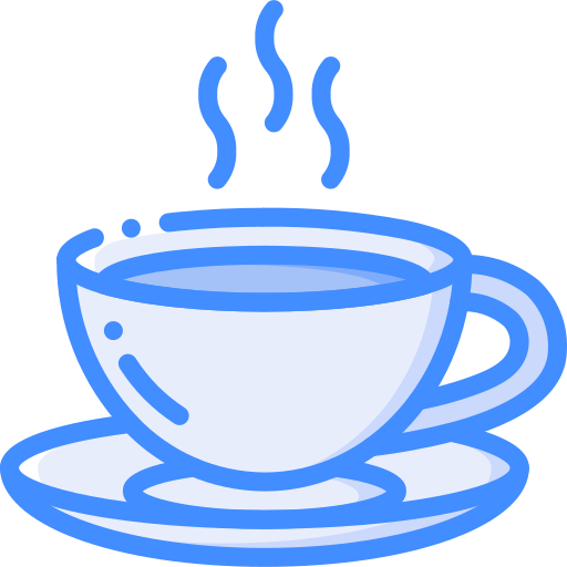 Tea cup Basic Miscellany Blue icon