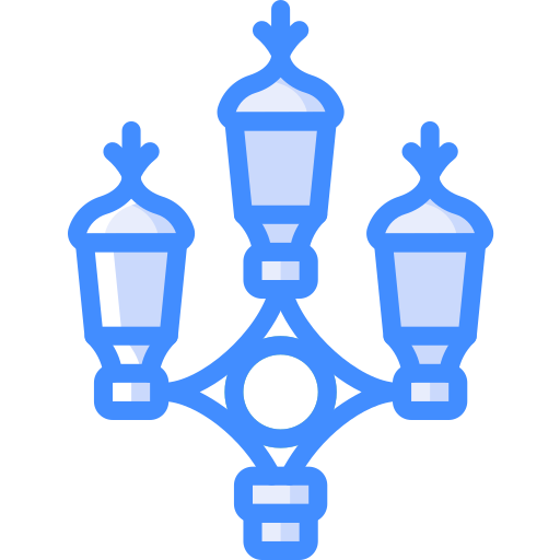 Street light Basic Miscellany Blue icon