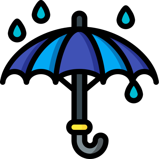 Umbrella Basic Miscellany Lineal Color icon