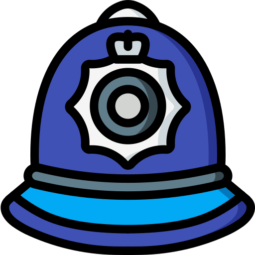 Sombrero de la policía Basic Miscellany Lineal Color icono