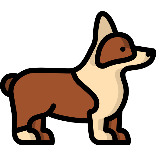 Dog Basic Miscellany Lineal Color icon